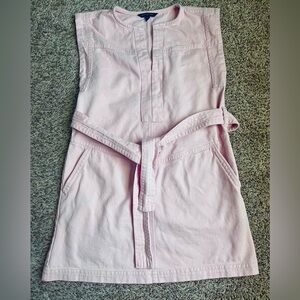 Banana Republic Blush Pink Denim Shift Dress XS